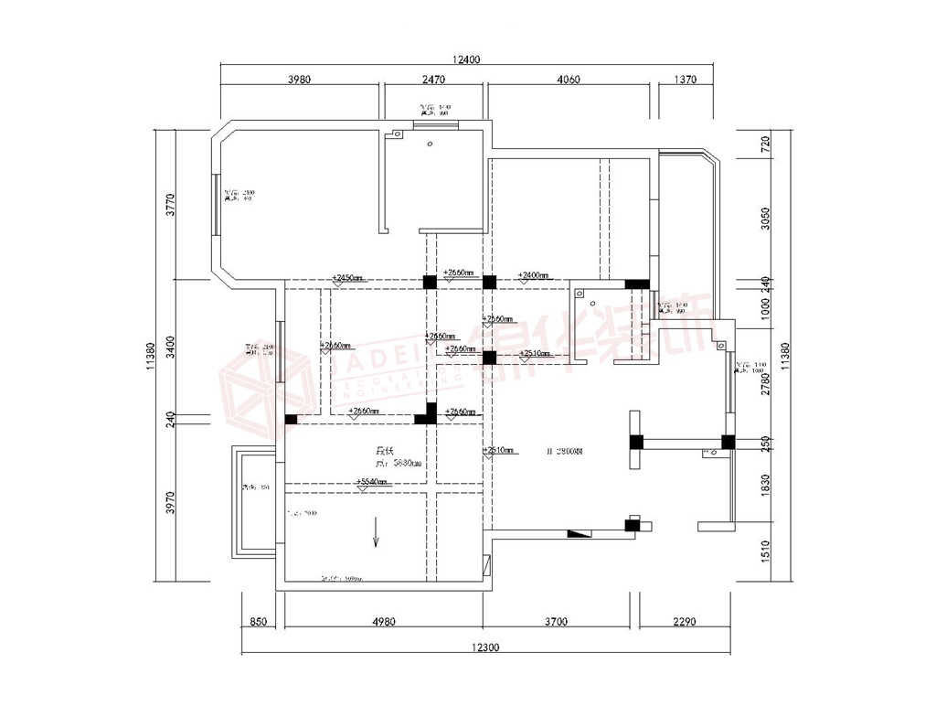 天河理想城230㎡復(fù)式 歐式風(fēng)格裝修-四室兩廳-歐式古典