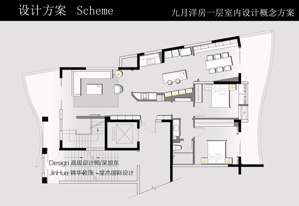 九月洋房330㎡復(fù)式裝修-躍層復(fù)式-現(xiàn)代簡(jiǎn)約