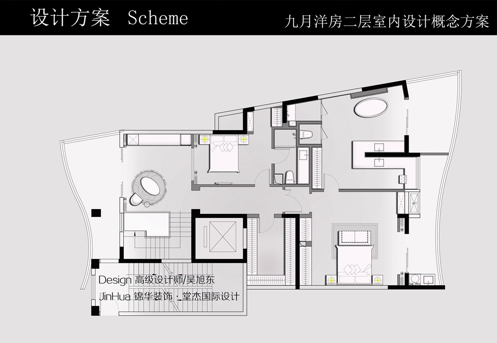 九月洋房330㎡復(fù)式裝修-躍層復(fù)式-現(xiàn)代簡(jiǎn)約